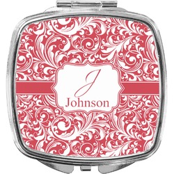 Swirl Compact Makeup Mirror (Personalized)