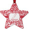 Swirl Metal Star Ornament - Front