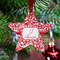 Swirl Metal Star Ornament - Lifestyle