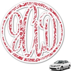 Swirl Monogram Car Decal (Personalized)
