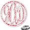 Swirl Monogram Car Decal