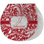 Swirl Burp Pad - Velour w/ Name and Initial