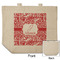 Swirl Reusable Cotton Grocery Bag - Front & Back View