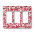 Swirl Rocker Style Light Switch Cover - Three Switch