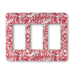 Swirl Rocker Style Light Switch Cover - Three Switch