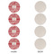 Swirl Round Linen Placemats - APPROVAL Set of 4 (single sided)