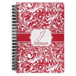 Swirl Spiral Notebook - 7x10 w/ Name and Initial