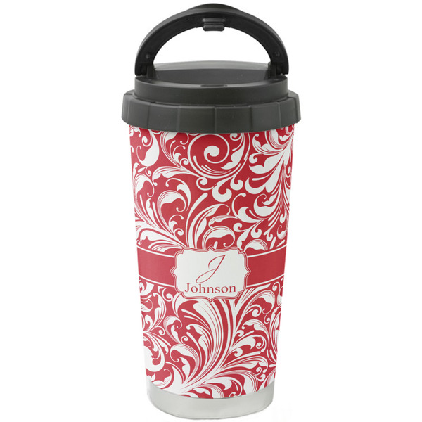 Custom Swirl Stainless Steel Coffee Tumbler (Personalized)