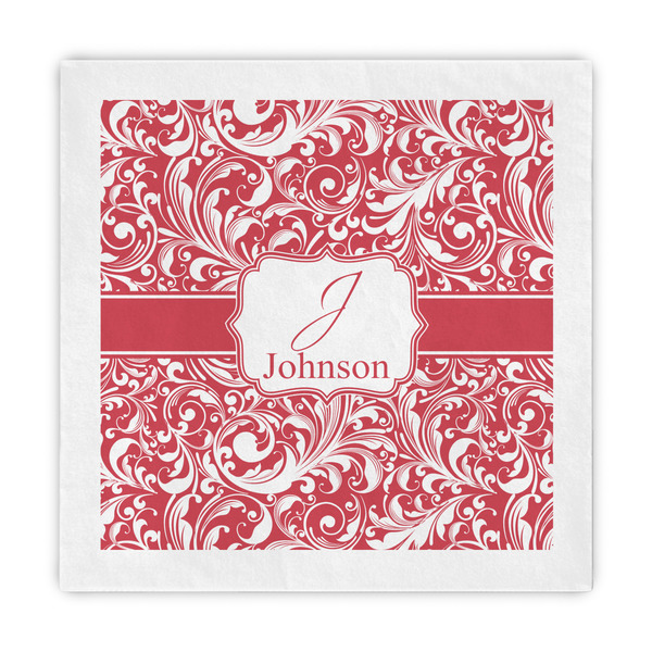 Custom Swirl Standard Decorative Napkins (Personalized)