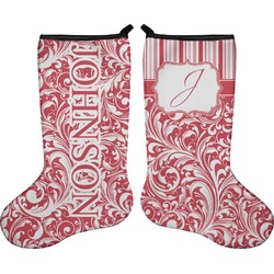 Swirl Holiday Stocking - Double-Sided - Neoprene (Personalized)