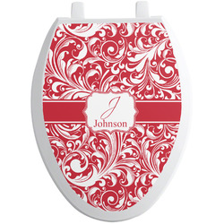 Swirl Toilet Seat Decal - Elongated (Personalized)