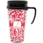 Swirl Acrylic Travel Mug with Handle (Personalized)