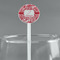 Swirl White Plastic 5.5" Stir Stick - Round - Main