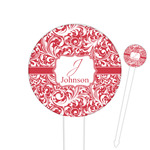 Swirl Round Plastic Food Picks (Personalized)