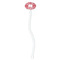 Swirl White Plastic 7" Stir Stick - Oval - Single Stick