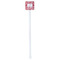 Swirl White Plastic Stir Stick - Single Sided - Square - Single Stick