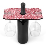 Swirl Wine Bottle & Glass Holder (Personalized)