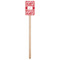 Swirl Wooden 6.25" Stir Stick - Rectangular - Single Stick