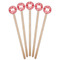 Swirl Wooden 7.5" Stir Stick - Round - Fan View