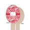 Swirl Wooden Food Pick - Oval - Single Sided - Front & Back