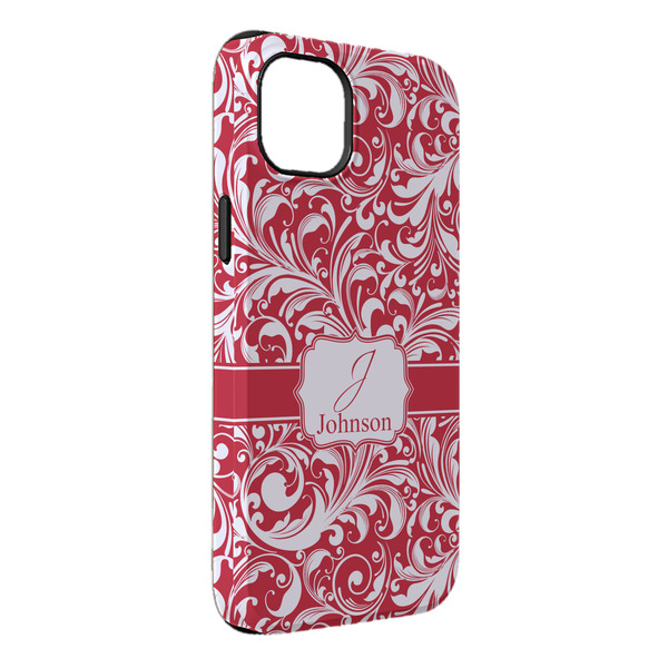 Custom Swirl iPhone Case - Rubber Lined - iPhone 14 Plus (Personalized)