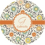 Swirls & Floral Multipurpose Round Labels - 1" (Personalized)