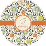 Swirls & Floral Multipurpose Round Labels - 2" (Personalized)