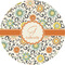 Swirls & Floral 2" Multipurpose Round Labels - Single Sticker