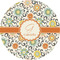 Swirls & Floral 3" Multipurpose Round Labels - Single Sticker