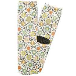 Swirls & Floral Adult Crew Socks