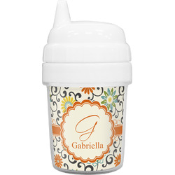 Swirls & Floral Baby Sippy Cup (Personalized)