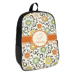 Swirls & Floral Kids Backpack (Personalized)