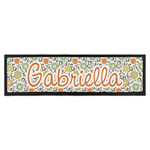 Swirls & Floral Bar Mat - Large (Personalized)