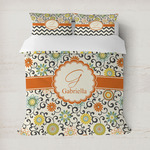 Swirls & Floral Duvet Cover (Personalized)