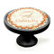 Swirls & Floral Black Custom Cabinet Knob (Side)