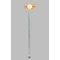 Swirls & Floral Clear Plastic 7" Stir Stick - Round - Single Stick