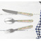 Swirls & Floral Cutlery Set - w/ PLATE