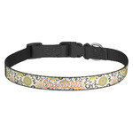 Swirls & Floral Dog Collar - Medium (Personalized)