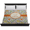 Swirls & Floral Duvet Cover - King - On Bed - No Prop