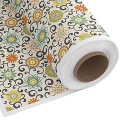 Swirls & Floral Fabric by the Yard - Spun Polyester Poplin