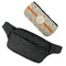 Swirls & Floral Fanny Packs - FLAT (flap off)