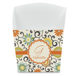 Swirls & Floral French Fry Favor Boxes (Personalized)