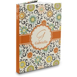 Swirls & Floral Hardbound Journal - 5.75" x 8" (Personalized)