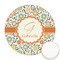 Swirls & Floral Icing Circle - Medium - Front