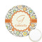 Swirls & Floral Icing Circle - Small - Front
