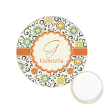 Swirls & Floral Printed Cookie Topper - 1.25" (Personalized)