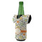 Swirls & Floral Jersey Bottle Cooler - ANGLE (on bottle)