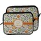 Swirls & Floral Laptop Sleeve (Size Comparison)