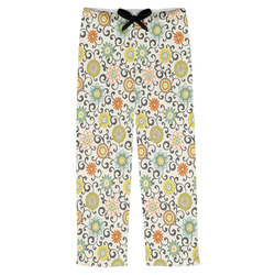 Swirls & Floral Mens Pajama Pants - XL