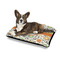 Swirls & Floral Outdoor Dog Beds - Medium - IN CONTEXT